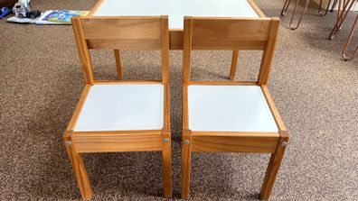 kids' table and chairs