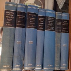 set of old accounting books