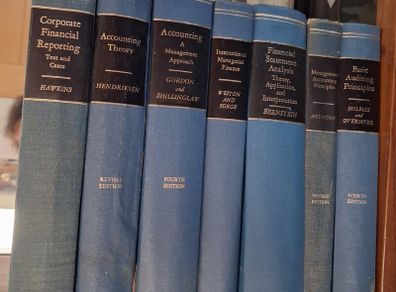 set of old accounting books