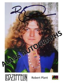 Led Zeppelin's Robert Plant Autograph