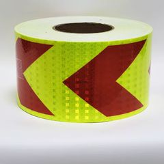 4Inch Arrow Reflective Tapes Conspicuity Waterproof Safety Caution Reflectors Warning Stickers DIY 1Meters For Car Truck Vehicle