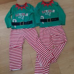 Kids  elf pyjamas 5/6 years