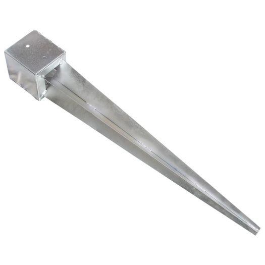 Ground Spikes 6 pcs Silver 12x12x89 cm Galvanised Steel