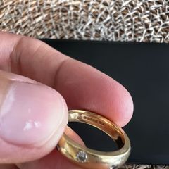 18ct Gold Ring 6.05g Size 52.5 / L 1/2