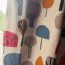 Fully lined beautiful curtains 'Trees' some with embroidery on them textured Image 4
