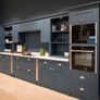 NEW SALE | 12 Pcs Silver Half Moon Shell Cup Pull Handles for Cabinet Cupboard Door Dresser Wardrobe Drawer with Screws & Screwdriver, 65mm Hole Centre, Polished Nickel Image 3