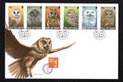 1997 Isle of Man Owls Commemorative Stamps First Day Cover (FDC)