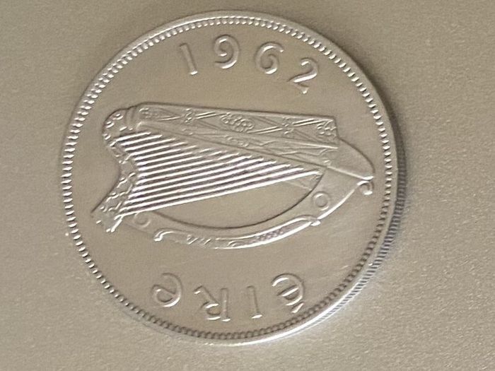 EIRE, 1962 Half Crown. Free Post
