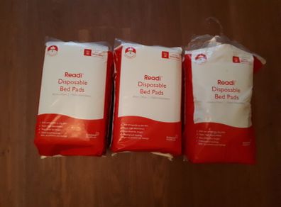 Disposable bed pads 25 (60 x 90cm ) x 3 packs