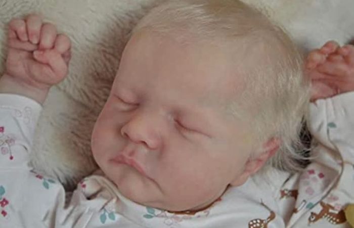 19inch 48cm Reborn Baby Doll Lifelike Baby Doll Levi Blonde Hair Girl Toddler Doll Toy (FREE POSTAGE)