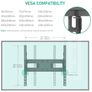 TV Wall Bracket for 32-60 Inch Double Arm Full Motion TV Wall Mount Image 6