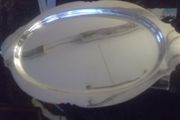 a antique entree silver plate and cut glass by mappin and webb
