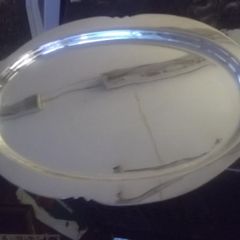 a antique entree silver plate and cut glass by mappin and webb