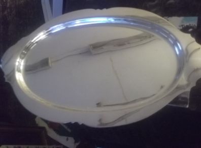 a antique entree silver plate and cut glass by mappin and webb