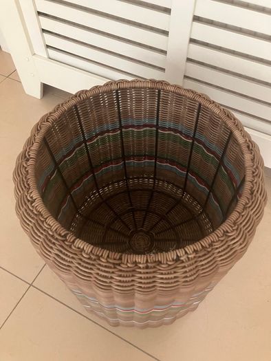 Woven Wicker Stool