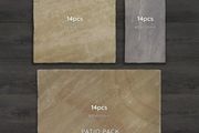 Mint Sandstone Hand-Cut Calibrated Paving Patio Pack 15.12m