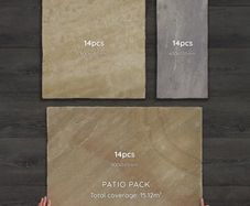 Mint Sandstone Hand-Cut Calibrated Paving Patio Pack 15.12m