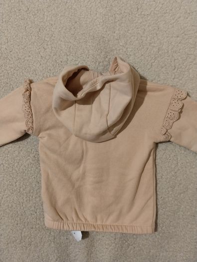 Zip Up fleece lined Hoodie Top, New