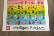 Lego Minifigure Rainbow 1000 piece jigsaw puzzle