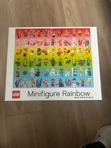 Lego Minifigure Rainbow 1000 piece jigsaw puzzle
