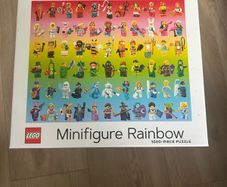 Lego Minifigure Rainbow 1000 piece jigsaw puzzle