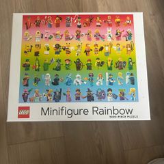 Lego Minifigure Rainbow 1000 piece jigsaw puzzle