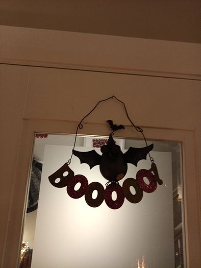halloween Boo metal hanging decoration