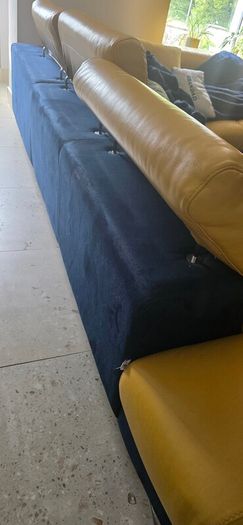 Leather corner sofa