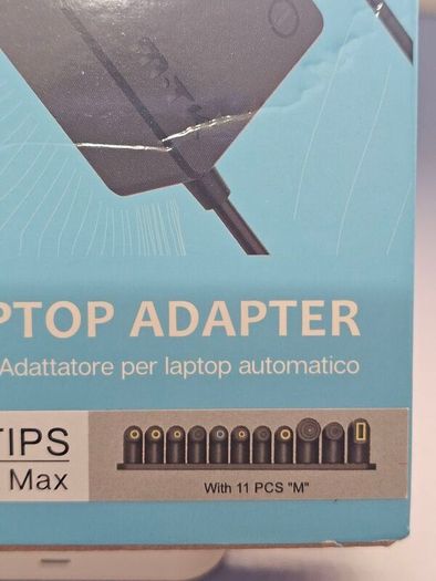120W (MTK TA0325) Automatic Universal Laptop Charging Adapter, include 11pcs "M"series tips, Input: 110-240V 50Hz/60Hz 3A, Output: 15V-20V/6A 120W Max.