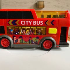 Children's toy red city bus by Dickie Toys