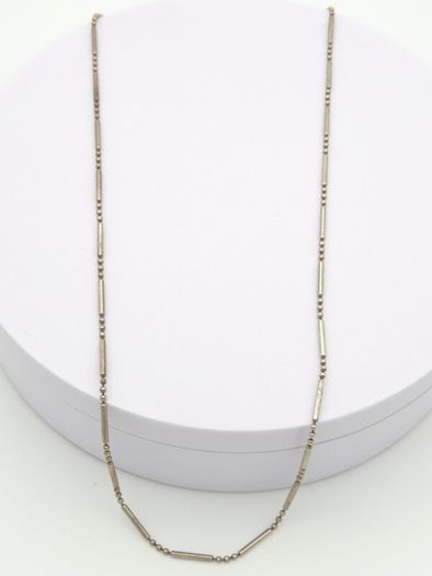 925 Vintage Sterling Silver Italian Bar LinkChain