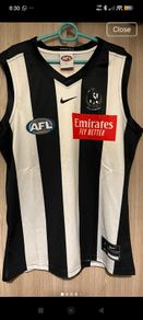 AFL mens Collingwood jersey large