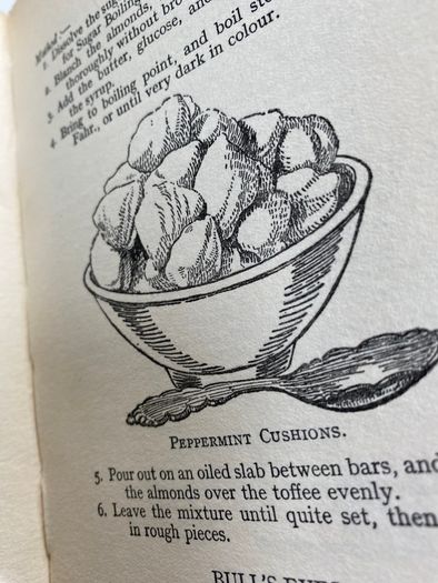 Antique sweet making cook book