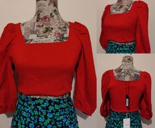 Red Crop Top, New With Tags
