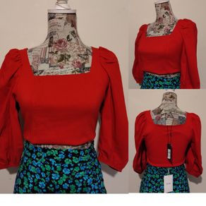 Red Crop Top, New With Tags