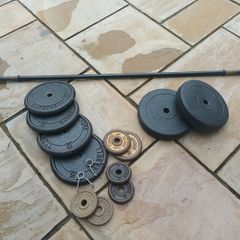 Barbell and weights