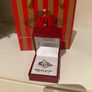 New Ladies Sterling Silver with Cubic Zirconia Knot Ring Image 4