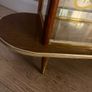 Vintage Mid-Century Cocktail / Drinks Cabinet Glass/ Wood Bar Display (1950s/60s) Image 5