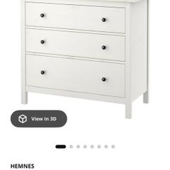 IKEA Hemnes chest of drawers white