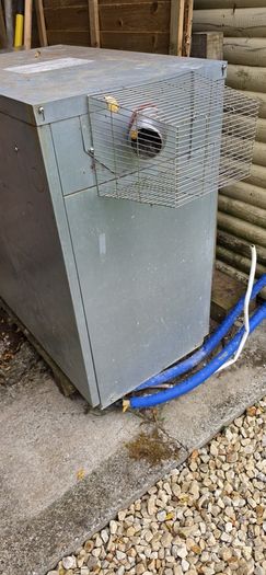Grant Vortex external oil boiler.