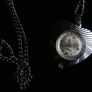 Vintage Sutton Wind Up Swiss Pendant Pocket Watch Silver Tone Heart Shaped (works well) Image 3