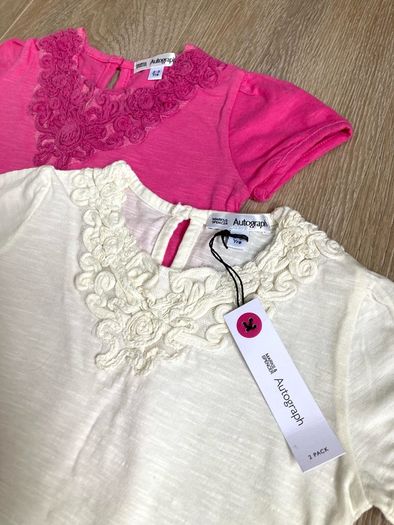 M&S tshirts x2, 2/3y, new