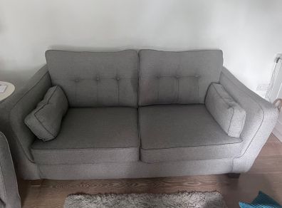 2 Grey Sofas - 2 seater and 3 seater