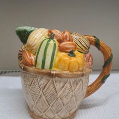 Decorative Ceramic Jug Harvest Vegetable Design