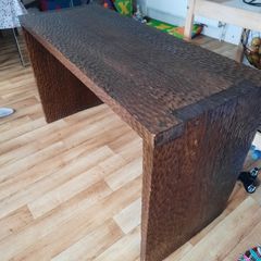 Solid Oak vintage handmade table