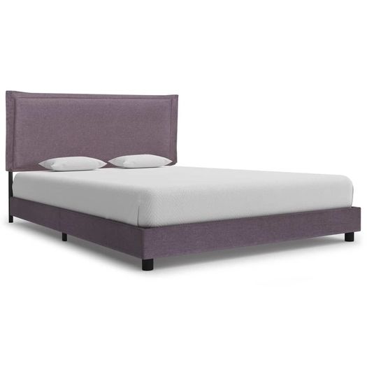 Bed Frame Taupe Fabric 120x190 cm