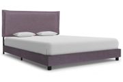 Bed Frame Taupe Fabric 120x190 cm