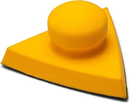 Glass Polish 15908 Hand Sanding Block, Hook & Loop Handheld Sanding Pad | 140 x 140 mm