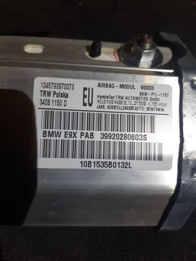 Bmw 3 Series E90 E91 E92 E93 Front Passanger Side Airbag Dashboard