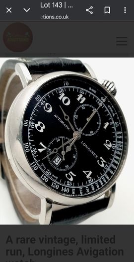 Rare Longines Avigation Watch